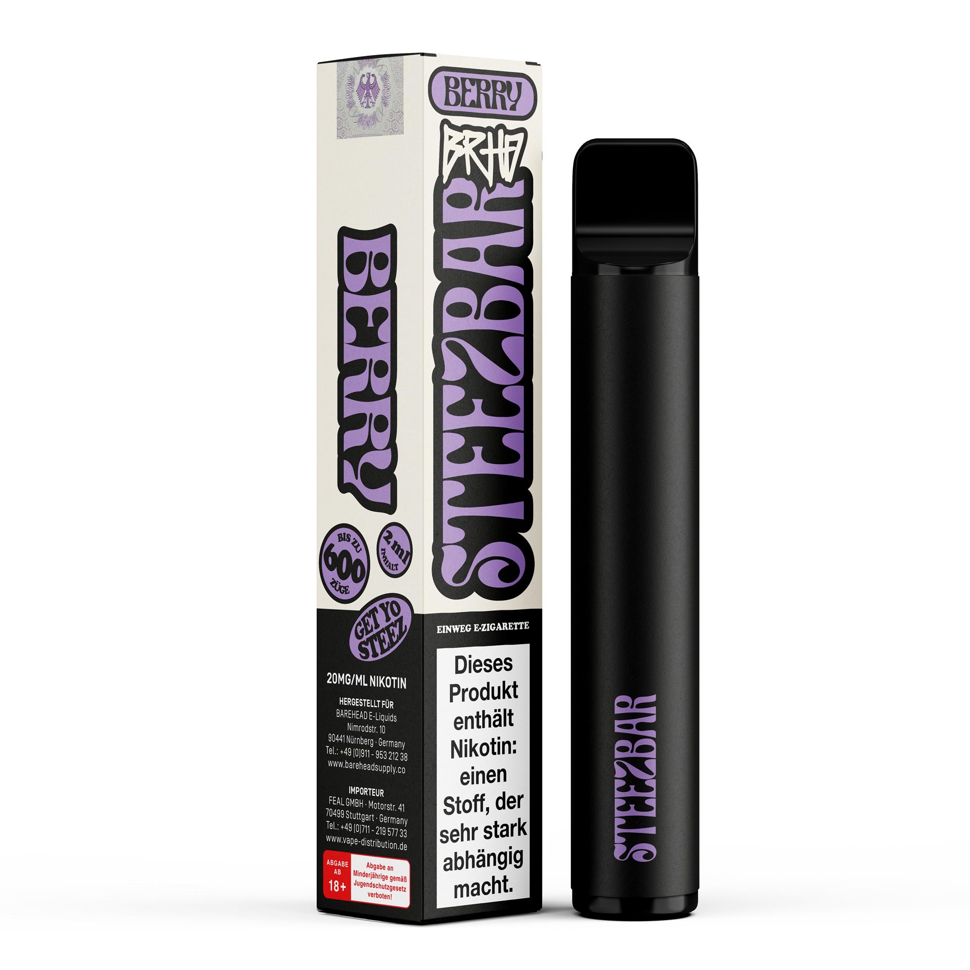 STEEZBAR™ DISPOSABLE VAPE - BERRY